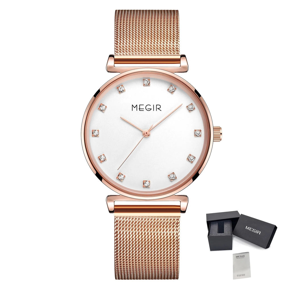 Women's Rose Mesh Dress Watch | Valthera Watches