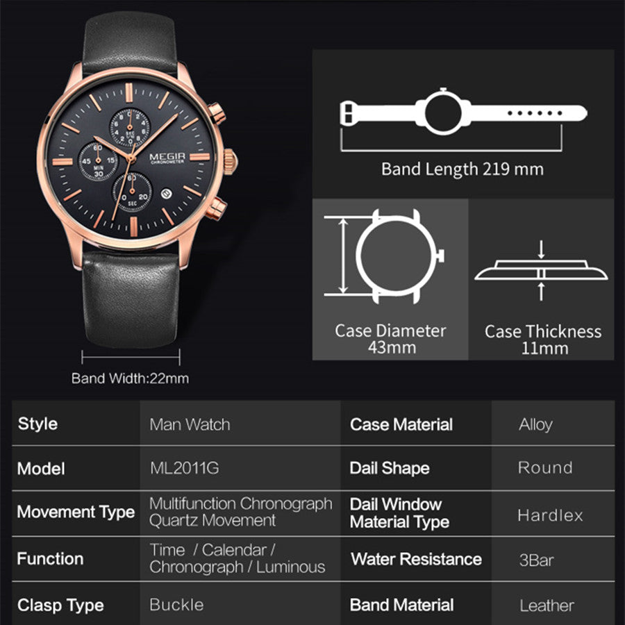 Men's Luminous Military Sport Watch | Valthera Watches