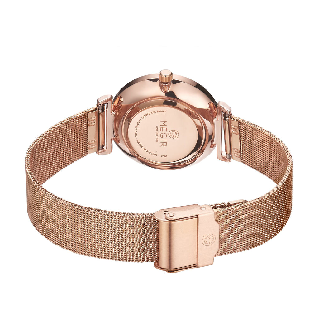 Women's Rose Mesh Dress Watch | Valthera Watches