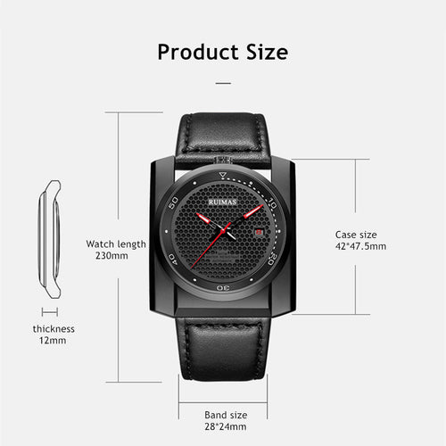 Men's Automatic Leather Business Watch | Valthera Watches