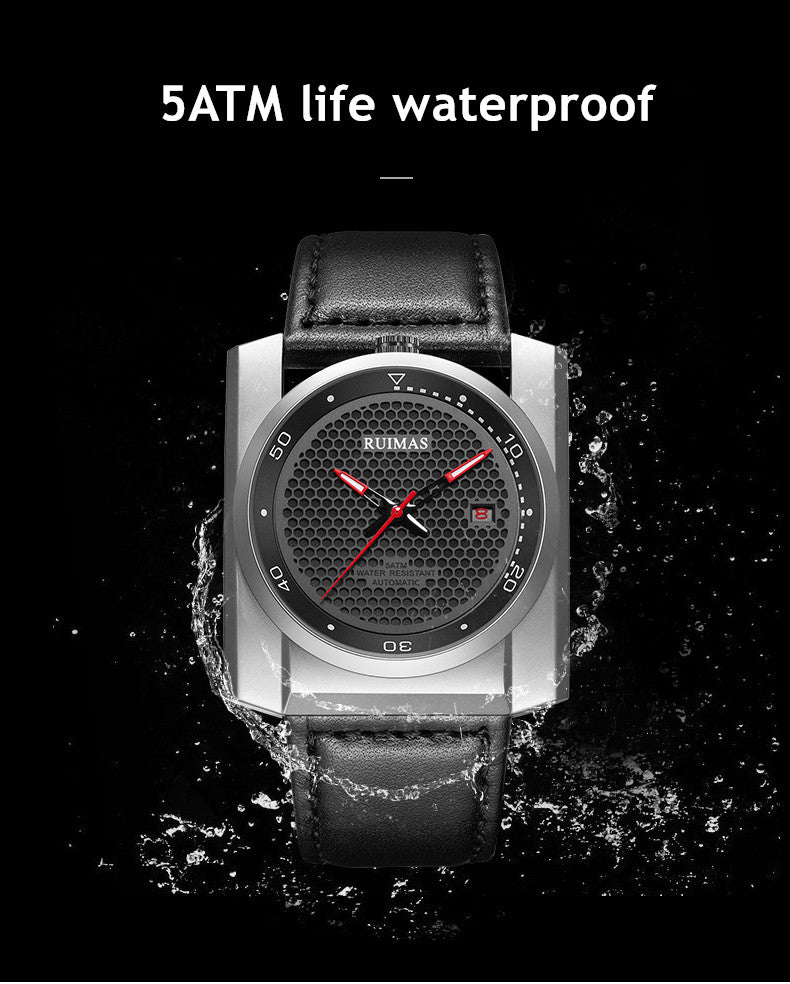 Men's Automatic Leather Business Watch | Valthera Watches