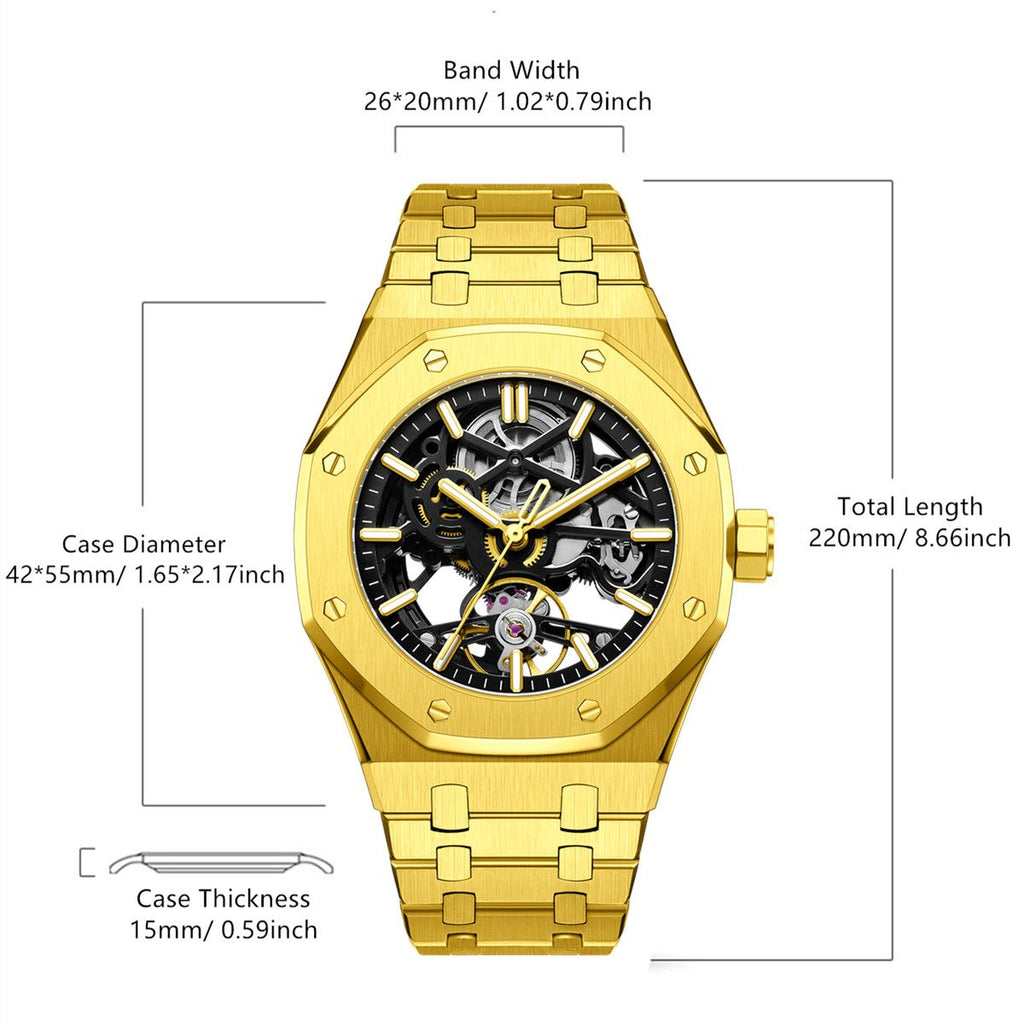 Men's Automatic Skeleton Watch | Valthera Watches